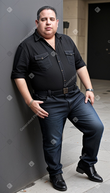 Israeli middle-aged male with  black hair