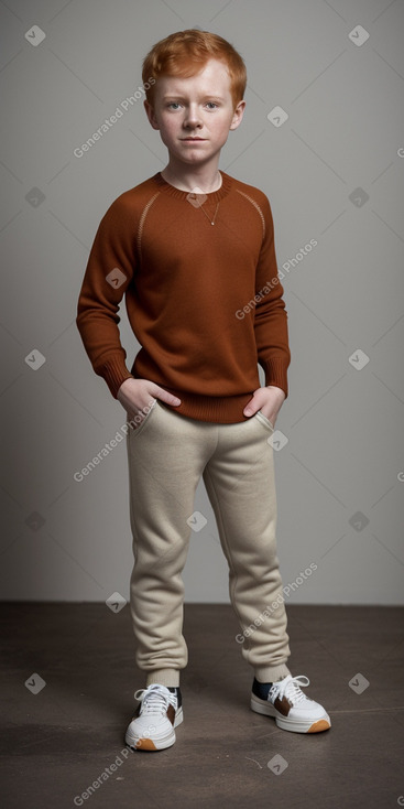 Honduran child boy with  ginger hair