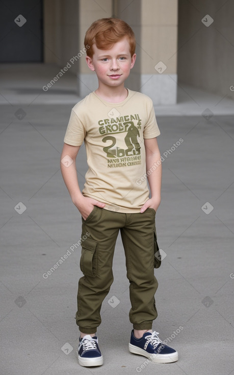 Child boy with  ginger hair