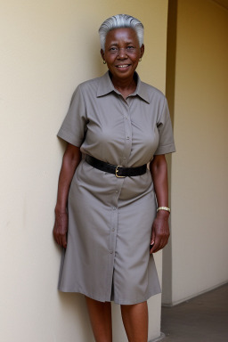 Zimbabwean elderly female with  gray hair