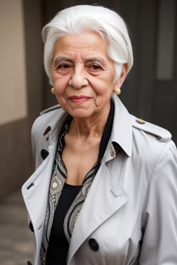 Tunisian elderly female with  white hair