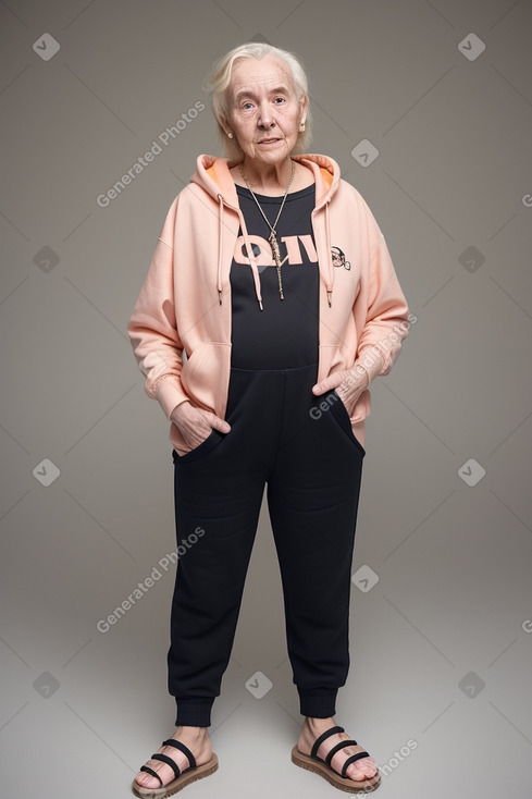 Elderly non-binary with  blonde hair