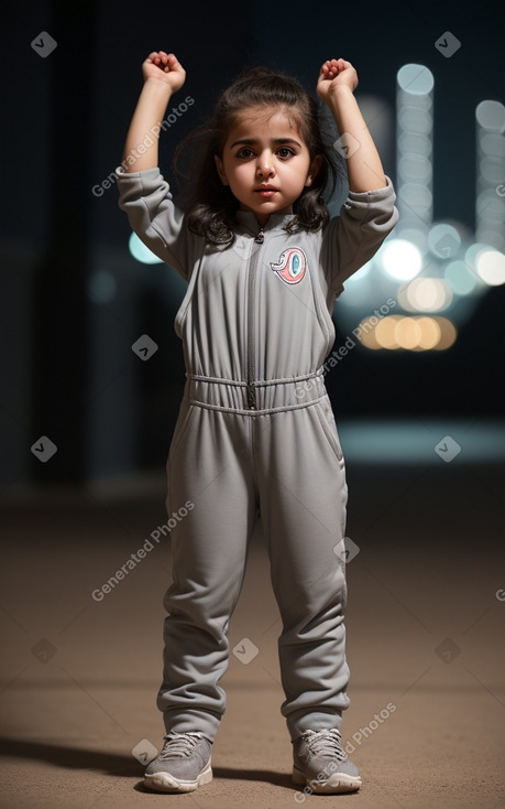 Jordanian infant girl with  gray hair