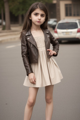 Azerbaijani child girl with  brown hair