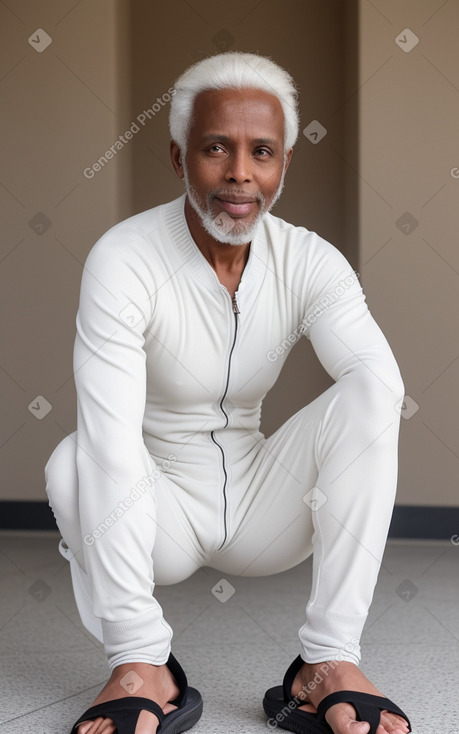 Somali 45 years male with  white hair