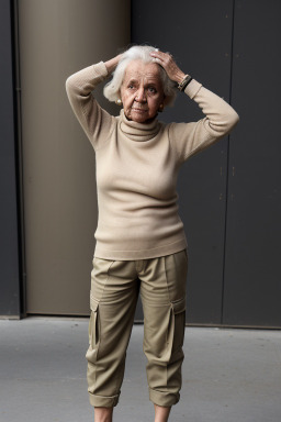 Yemeni elderly female with  blonde hair