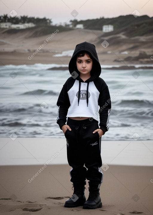 Georgian child female with  black hair