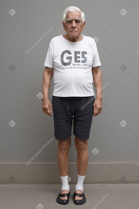 Ecuadorian elderly male with  white hair