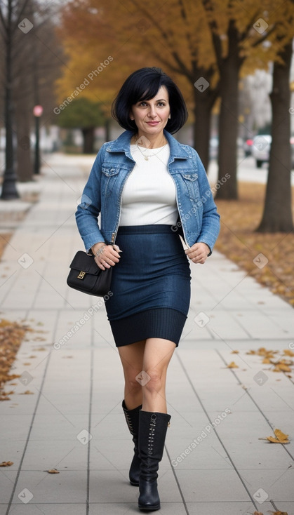 Bulgarian 45 years female with  black hair