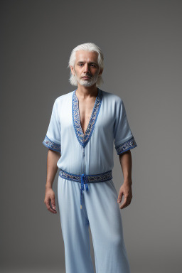 Peruvian 45 years male with  white hair