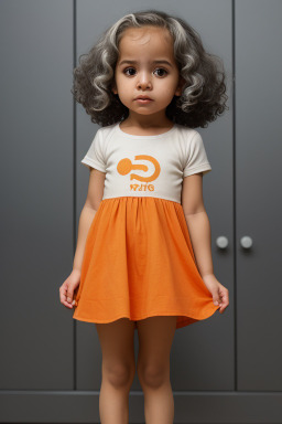 Venezuelan infant girl with  white hair