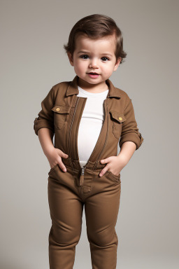 Brazilian infant boy with  brown hair