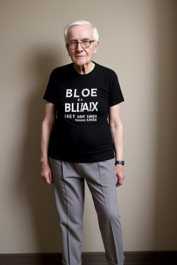 Belgian elderly non-binary with  black hair