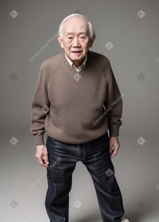 Elderly male with  black hair