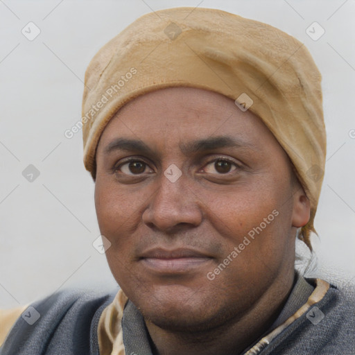 Neutral white adult male with short  brown hair and brown eyes