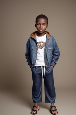 Kenyan child male with  brown hair