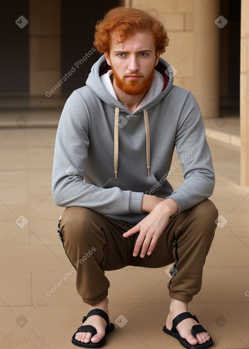 Jordanian adult male with  ginger hair