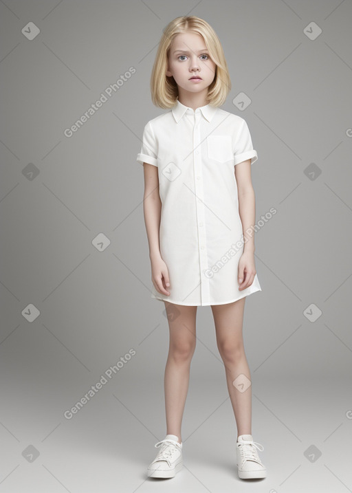 Child female with  blonde hair