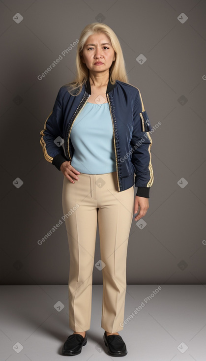 Uzbek 45 years female with  blonde hair