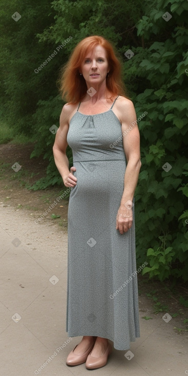 Irish middle-aged female with  ginger hair