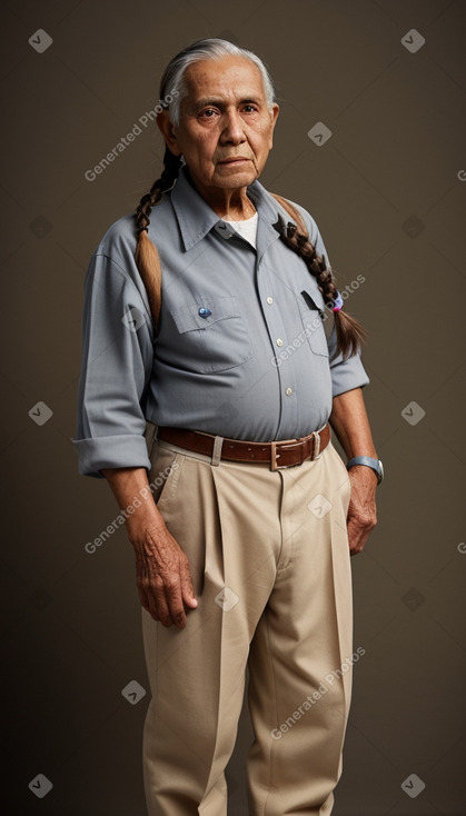 Guatemalan elderly male with  brown hair