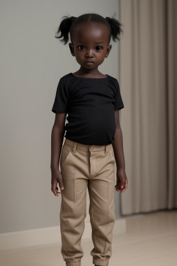 Sudanese infant boy with  black hair