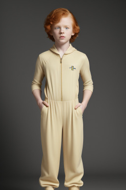 Swedish child boy with  ginger hair