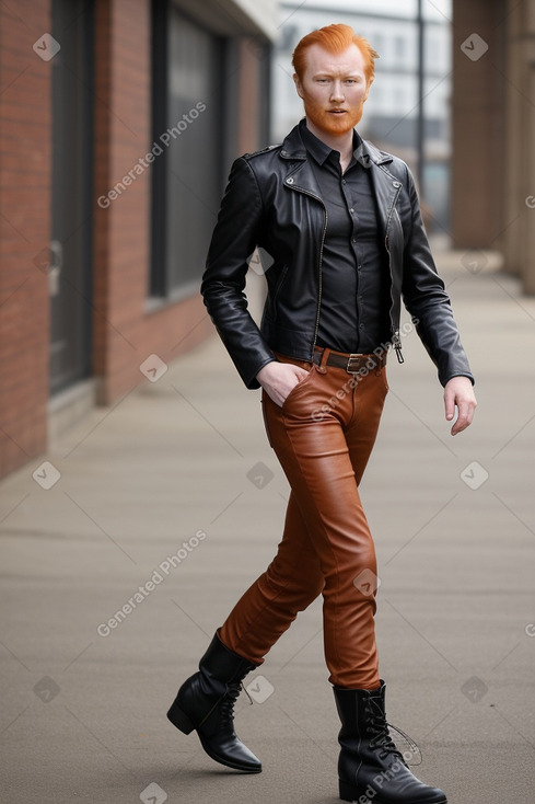 Mongolian adult male with  ginger hair