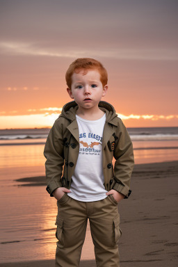 Honduran infant boy with  ginger hair