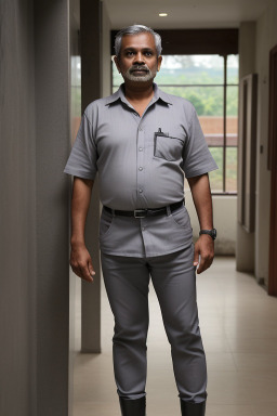 Sri lankan middle-aged male with  gray hair