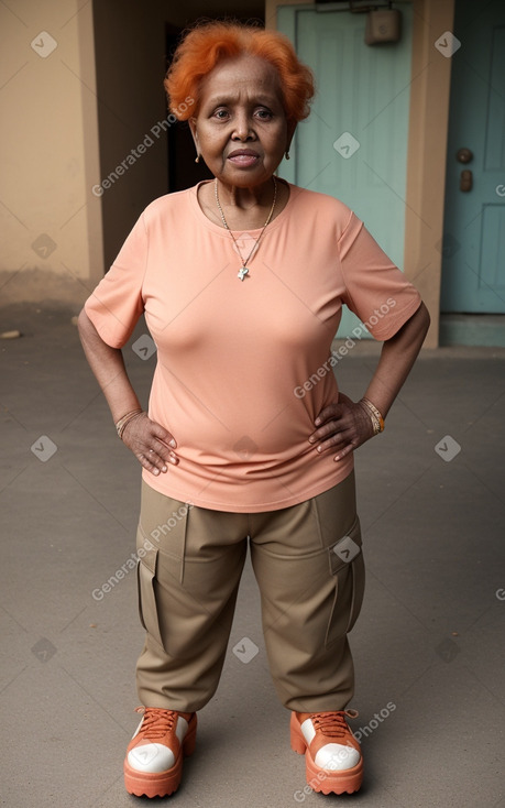 Somali elderly female with  ginger hair