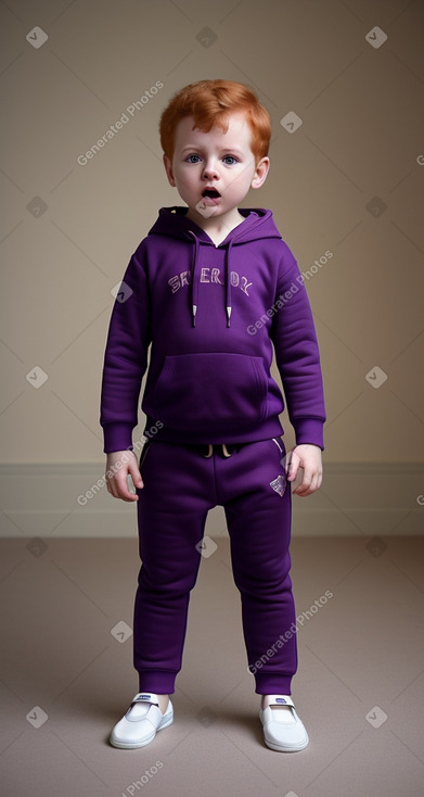 Serbian infant boy with  ginger hair