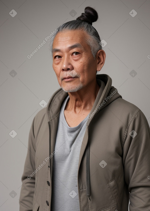 Thai 45 years male with  gray hair