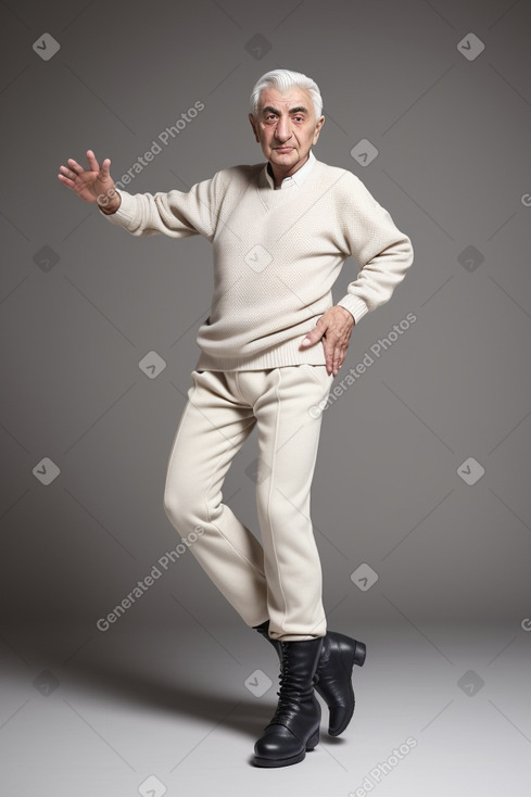 Azerbaijani elderly male with  white hair