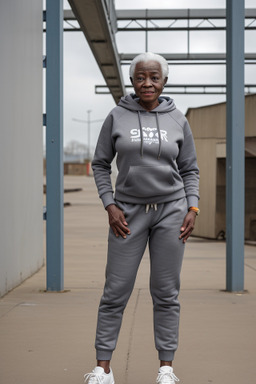 Ghanaian elderly female with  gray hair