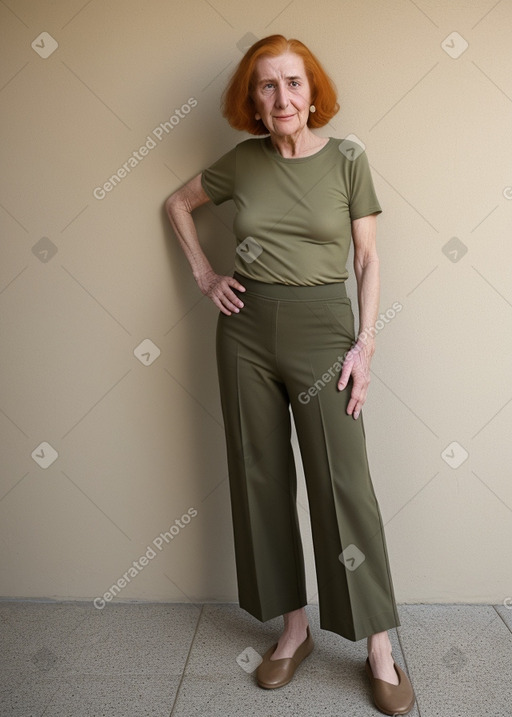 Elderly non-binary with  ginger hair