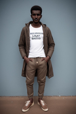 Sudanese adult male with  brown hair