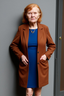 Norwegian elderly female with  ginger hair