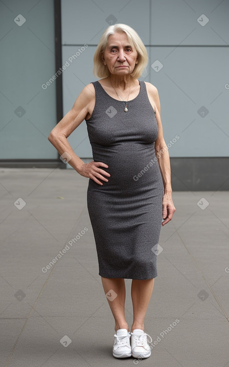 Chilean elderly female with  blonde hair