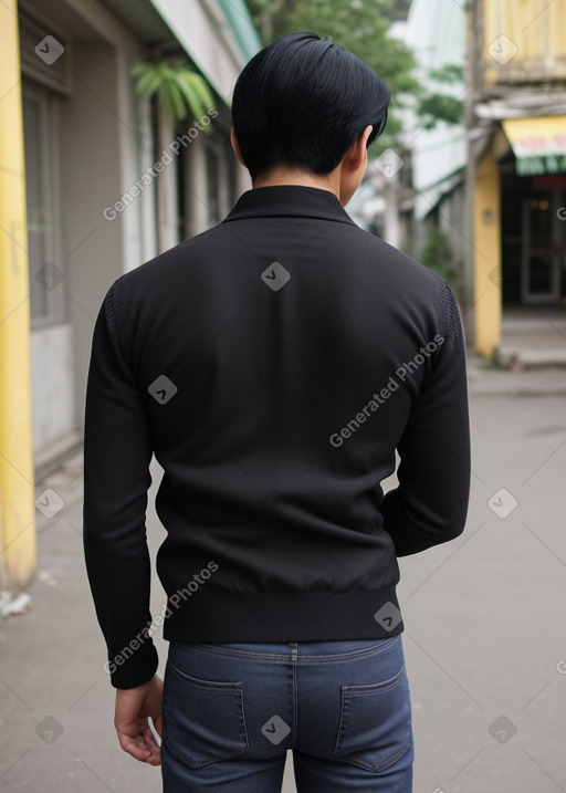 Vietnamese adult male with  black hair