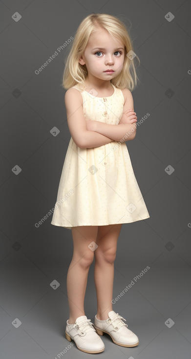 Romanian infant girl with  blonde hair