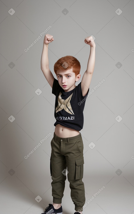 Azerbaijani child boy with  ginger hair