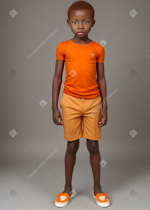 Togolese child boy with  ginger hair