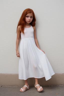 Venezuelan child girl with  ginger hair