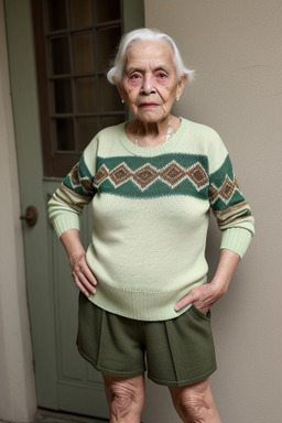 Guatemalan elderly non-binary with  brown hair