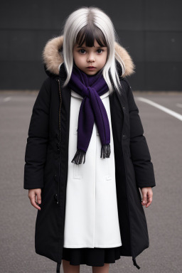 Child girl with  white hair