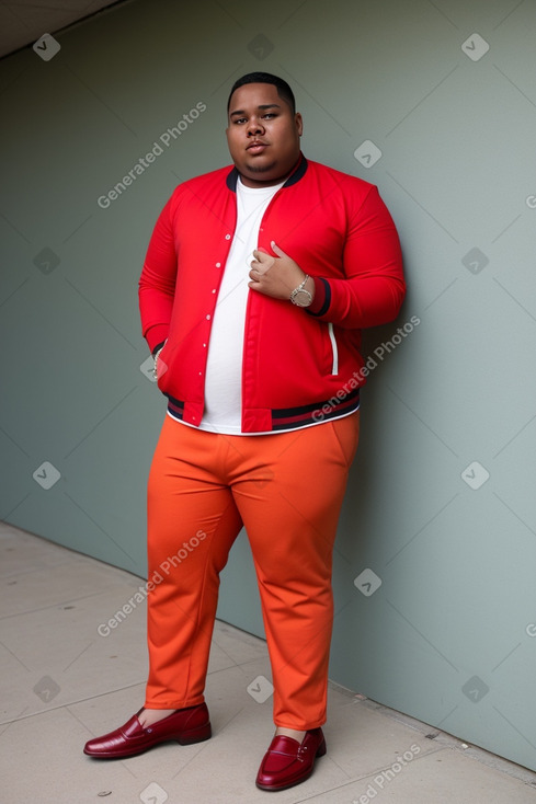 Panamanian young adult male with  blonde hair