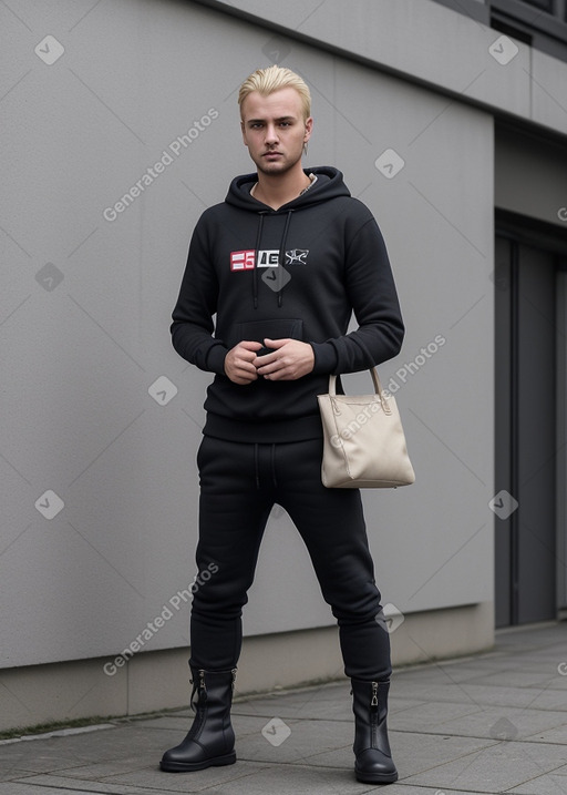 Slovak adult male with  blonde hair