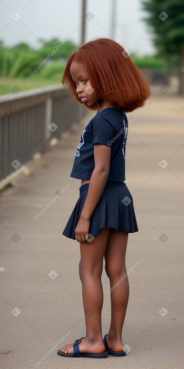 Nigerian child girl with  ginger hair