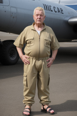 Icelandic elderly male with  blonde hair